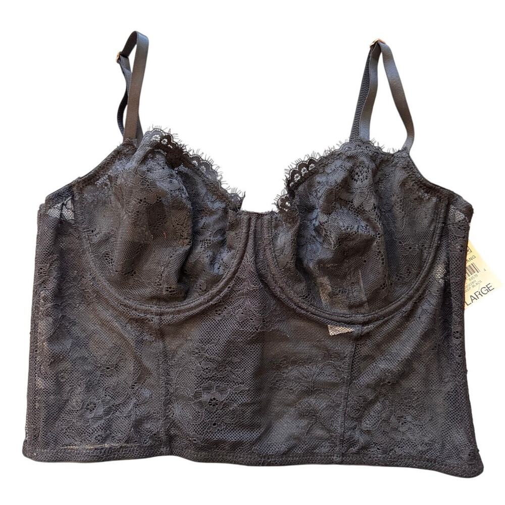 NEW MACY’S International Concepts Women's Lace Bustier Lingerie Size L